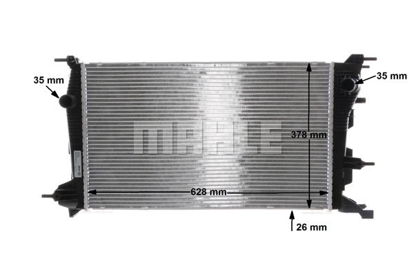 Radiator, engine cooling