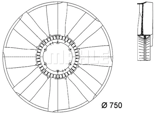 Fan Wheel, engine cooling