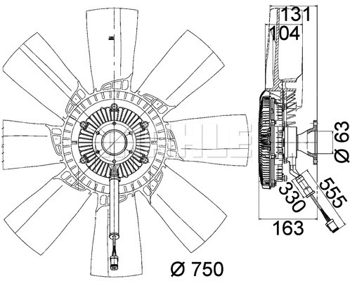 Fan, engine cooling (WG2180819)