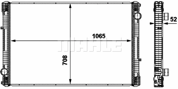 Radiator, engine cooling (WG2184078)