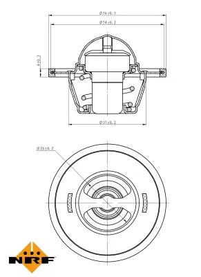 Thermostat, coolant (WG2184646)