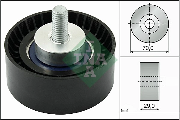 Deflection/Guide Pulley, V-ribbed belt (WG1252860)