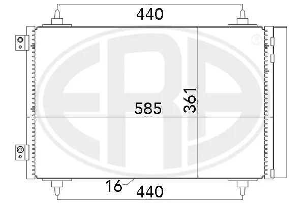 Condenser, air conditioning (WG2016626)