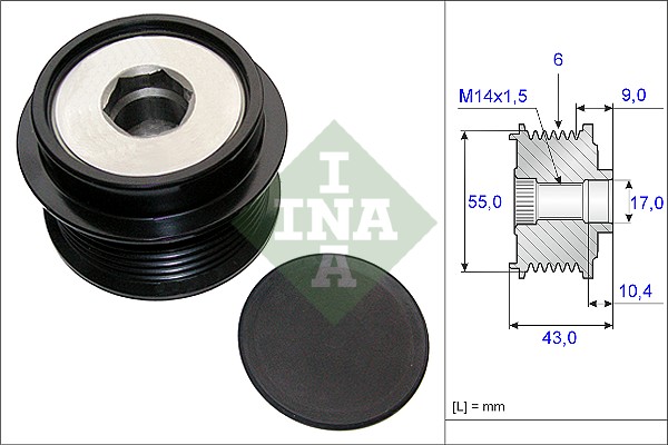 Alternator Freewheel Clutch (WG1253778)