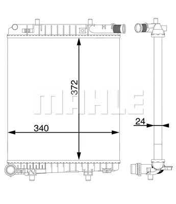 Radiator, engine cooling (WG2182777)