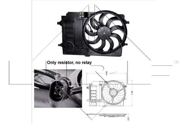 Fan, engine cooling (WG1720271)
