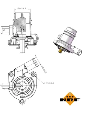 Thermostat, coolant