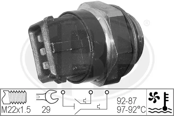 Temperature Switch, radiator fan (WG1777078)