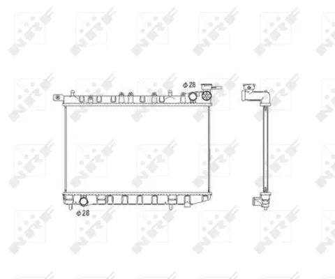 Radiator, engine cooling (WG1722425)