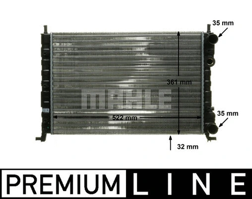 Radiator, engine cooling (WG2182507)