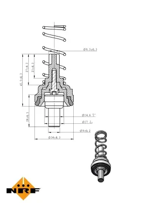Thermostat, coolant (WG2184803)