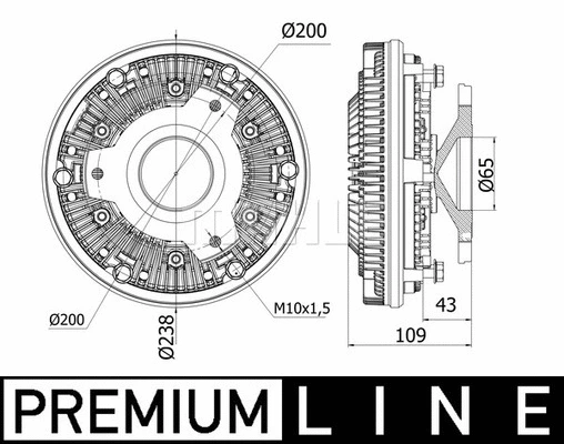 Clutch, radiator fan (WG2180359)