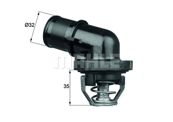 Thermostat, coolant (WG1217625)