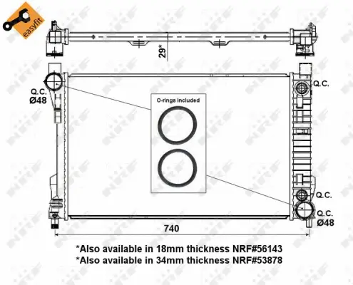 Radiator, engine cooling