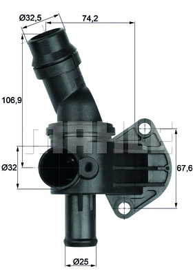 Thermostat, coolant (WG1261838)