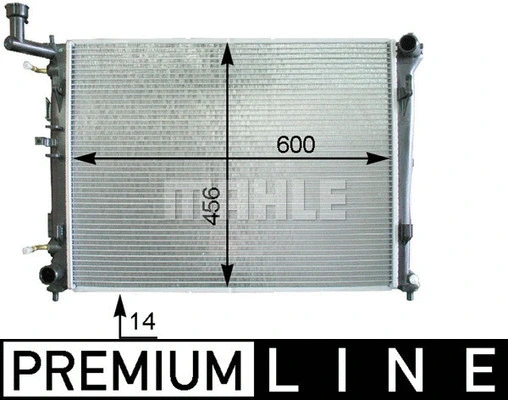 Radiator, engine cooling