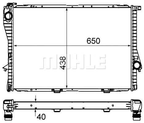 Radiator, engine cooling