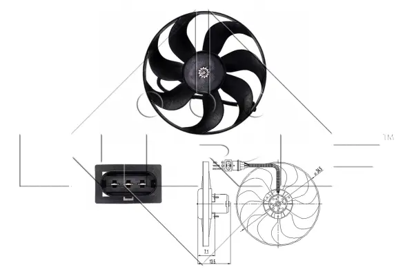 Fan, engine cooling (WG1720359)