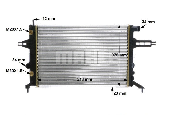 Radiator, engine cooling