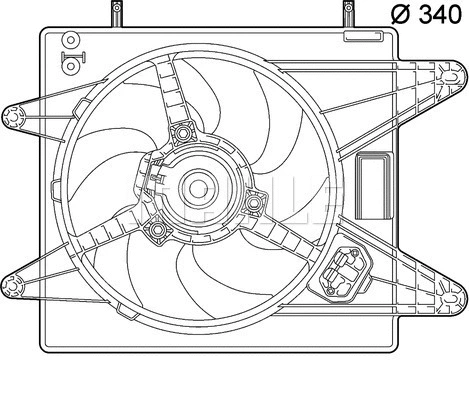 Fan, engine cooling (WG2180531)