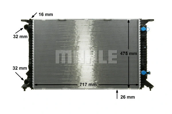 Radiator, engine cooling