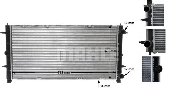 Radiator, engine cooling