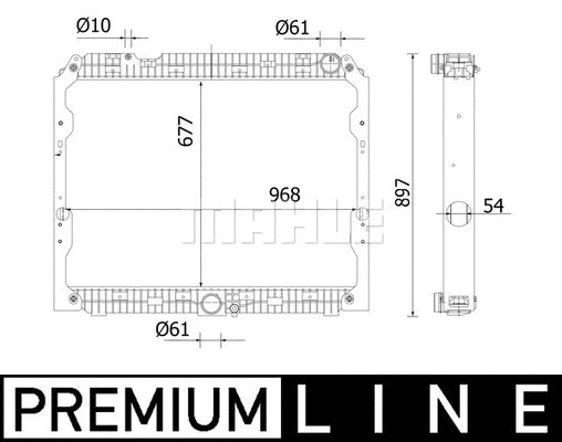 Radiator, engine cooling