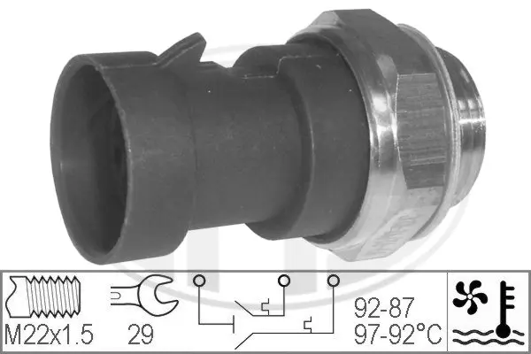 Temperature Switch, radiator fan (WG1777092)