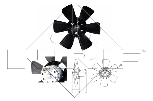 Fan, engine cooling (WG1720352)