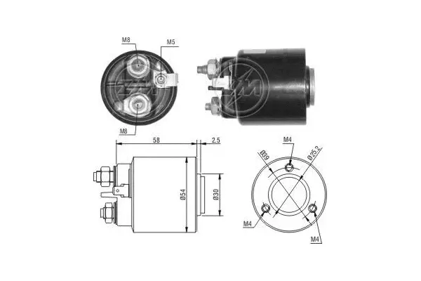 Solenoid Switch, starter (WG1776617)