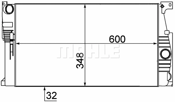 Radiator, engine cooling