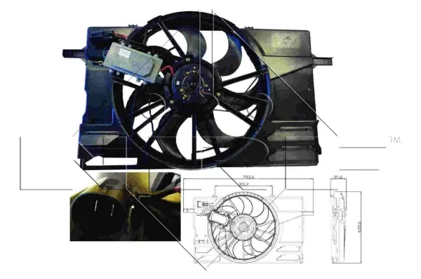 Fan, engine cooling (WG1720372)