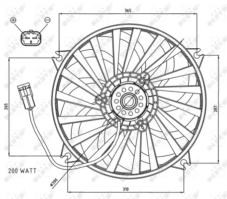 Fan, engine cooling (WG1720172)