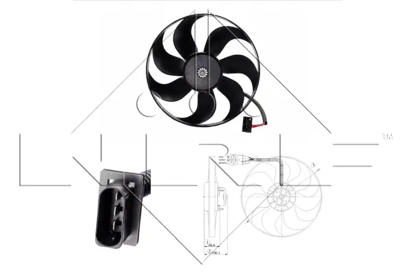 Fan, engine cooling (WG1720178)
