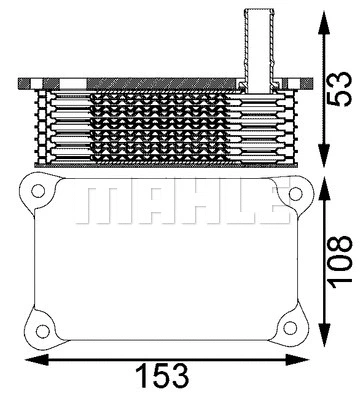 Oil Cooler, engine oil (WG2181151)