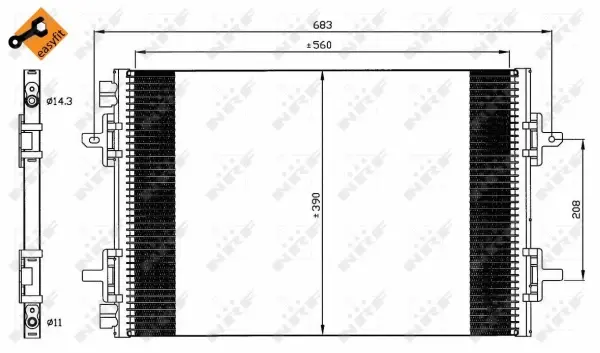Condenser, air conditioning (WG2161044)