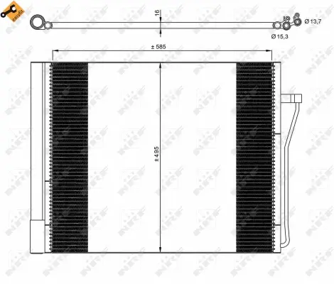 Condenser, air conditioning (WG2160530)