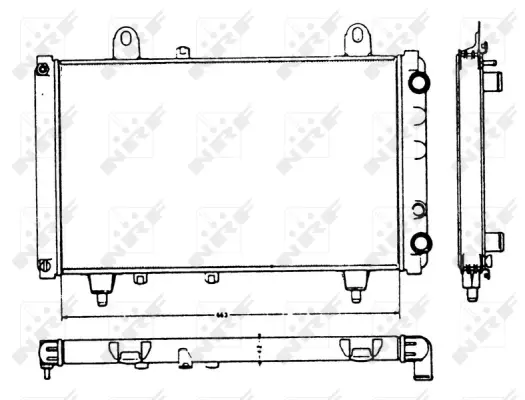 Radiator, engine cooling (WG1723511)