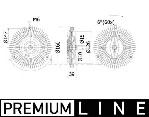 Clutch, radiator fan (WG2180470)