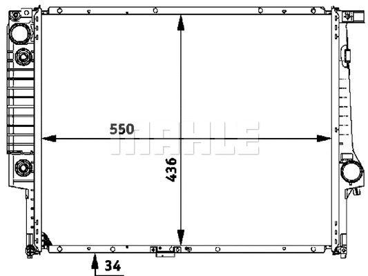 Radiator, engine cooling