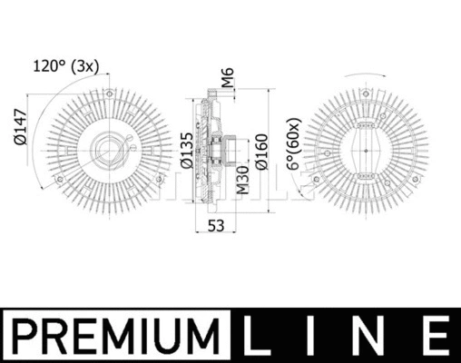Clutch, radiator fan (WG2180484)
