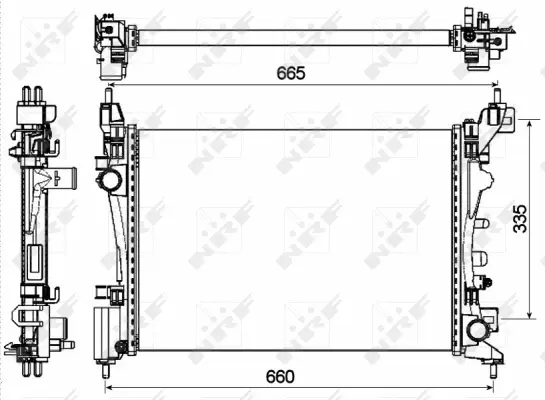Radiator, engine cooling
