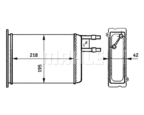 Heat Exchanger, interior heating (WG2180018)