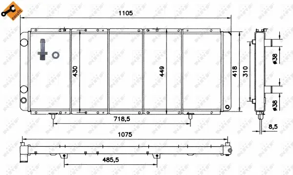 Radiator, engine cooling