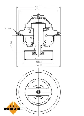 Thermostat, coolant (WG2184721)