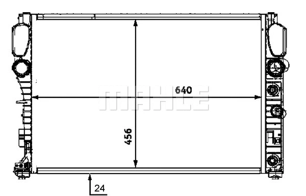 Radiator, engine cooling
