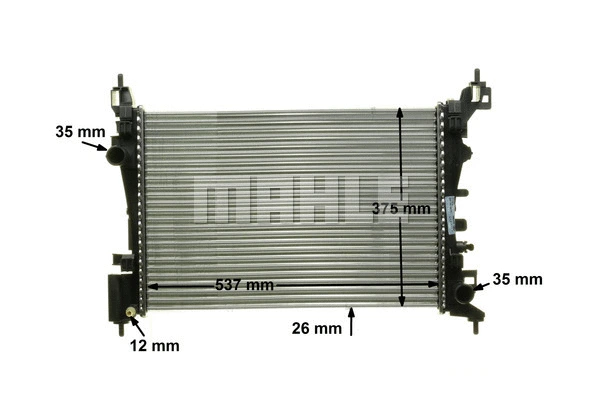 Radiator, engine cooling