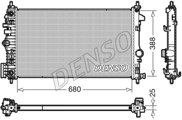 Radiator, engine cooling (WG1919326)