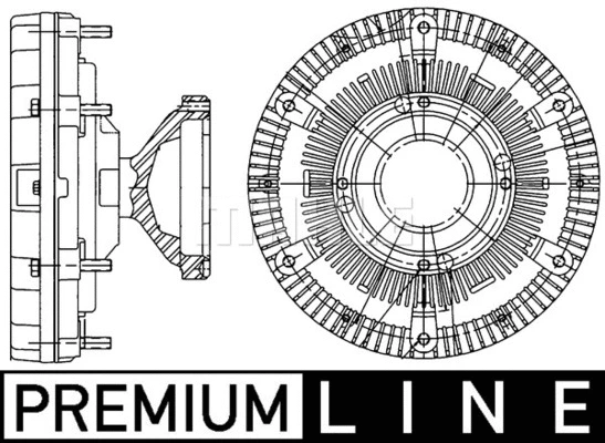 Clutch, radiator fan