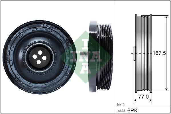 Belt Pulley, crankshaft (WG2136890)
